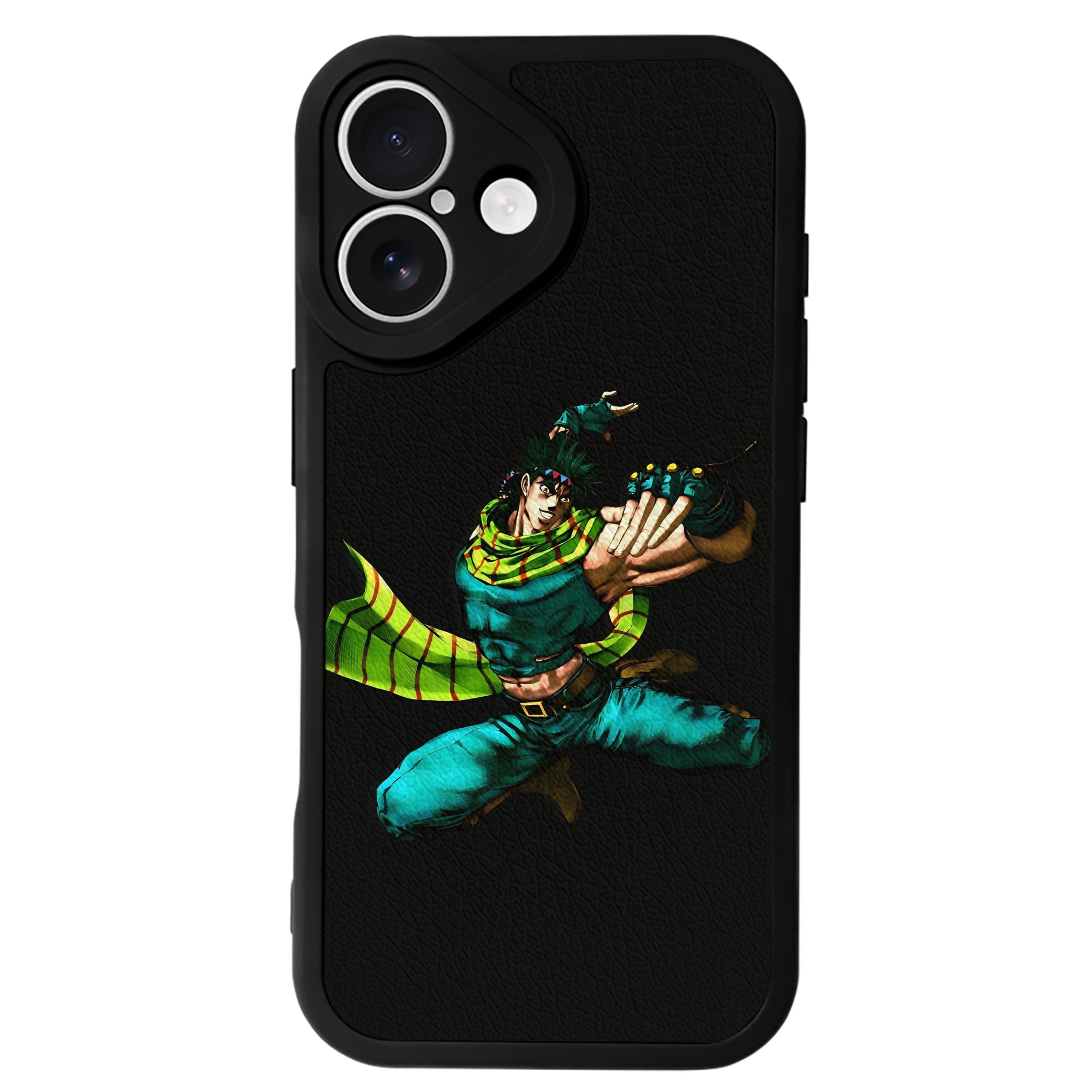 （画像用） ジョジョの奇妙な冒険 ジョセフ?ジョースター JoJo's Bizarre Adventure Joseph Joestar 【iPhone 16シリーズ対応】シリコンスマホケース（レザー調） 材質：シリコン